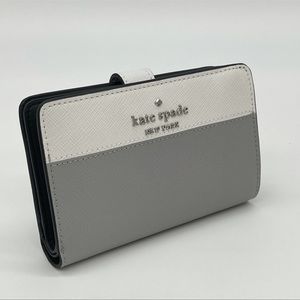 Kate Spade Colorblock Medium Compact Bifold Wallet